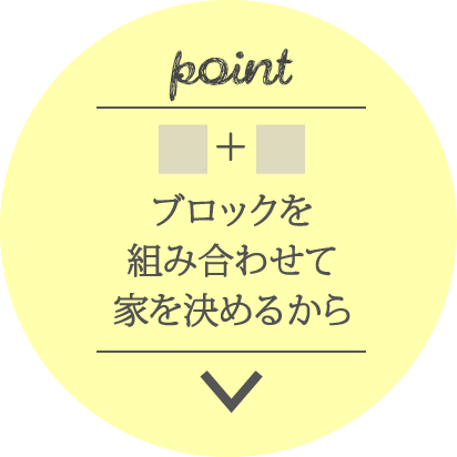 ブロックを組み合わせて家を決めるから
